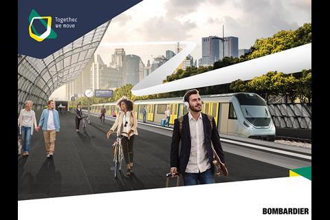 Bombardier Transportation has launched a new corporate identity under the slogan ‘Together we move’.